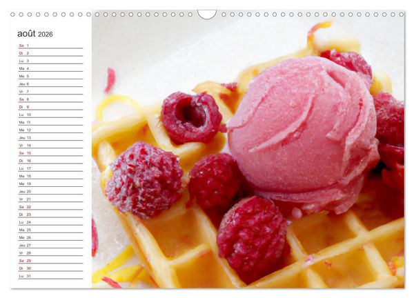 Produktbild: Gourmandises glac&eacute;es (Calendrier mural 2026 DIN A3 vertical), CALVENDO calendrier mensuel