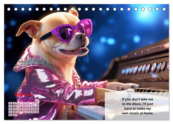 Produktbild: Great fun for Chihuahua lovers (Desk Calendar 2026 DIN A5 landscape), CALVENDO 12 Month DeskCalendar