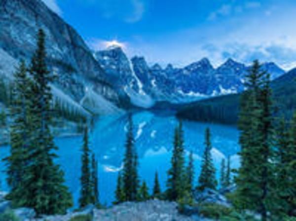 CALVENDO Puzzle Lake Moraine | 2000 Teile Lege-Größe 90 × 67 cm Foto-Puzzle für glückliche Stunden
