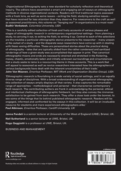 Produktbild: Organizational Ethnography