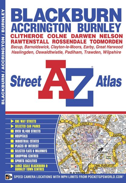 Produktbild: A-Z Maps: Blackburn and Burnley A-Z Street Atlas