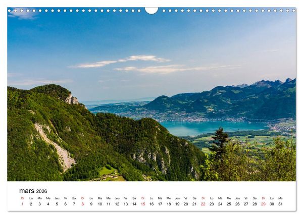 Produktbild: Randonn&eacute;es en Suisse alpages valaisans (Calendrier mural 2026 DIN A3 vertical), CALVENDO calendrier mensuel