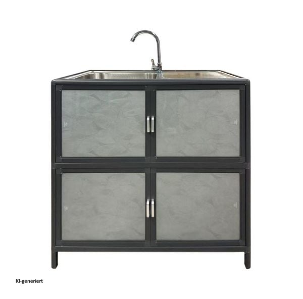 Produktbild: HTI-Living Outdoorsp&uuml;le L Gerti Grau Outdoorsp&uuml;le L Gerti Grau