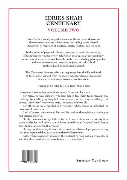 Produktbild: Idries Shah Centenary