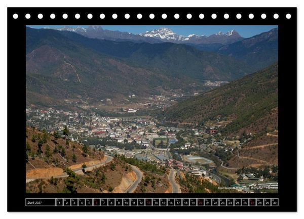 Produktbild: Bhutan Druk Yul 2027 (Tischkalender 2027 DIN A5 quer), CALVENDO Monatskalender