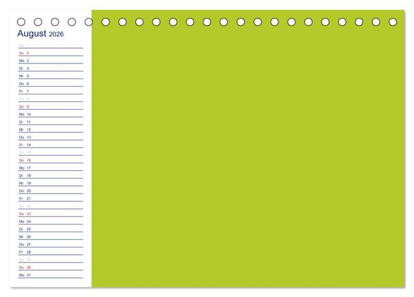 Produktbild: Farbiger Bastelkalender (Tischkalender 2026 DIN A5 quer), CALVENDO Monatskalender