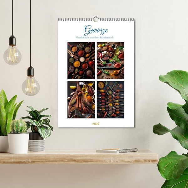 Produktbild: Gew&uuml;rze Geschichten aus dem Kr&auml;uterreich (Wandkalender 2027 DIN A3 hoch), CALVENDO Monatskalender