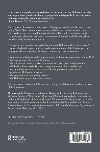 Produktbild: The Routledge History of the Holocaust