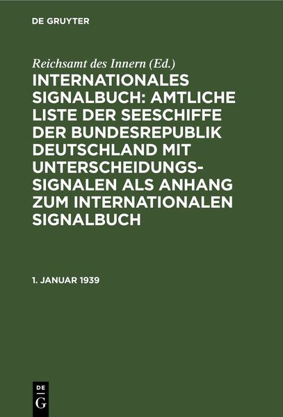 Produktbild: 1. Januar 1939