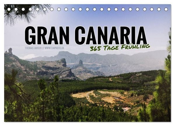 Produktbild: Gran Canaria - 365 Tage Fr&uuml;hling (Tischkalender 2026 DIN A5 quer), CALVENDO Monatskalender