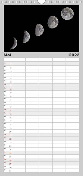 Produktbild: Familienplaner Himmlische Impressionen (Wandkalender 2022 , 21 cm x 45 cm, hoch)