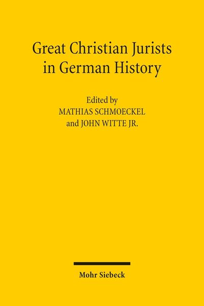 Produktbild: Great Christian Jurists in German History