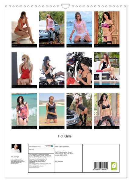 Produktbild: Hot Girls (Wall Calendar 2026 DIN A3 portrait), CALVENDO 12 Month Wall Calendar