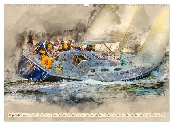 Produktbild: Ich liebe Segeln (hochwertiger Premium Wandkalender 2026 DIN A2 quer), Kunstdruck in Hochglanz
