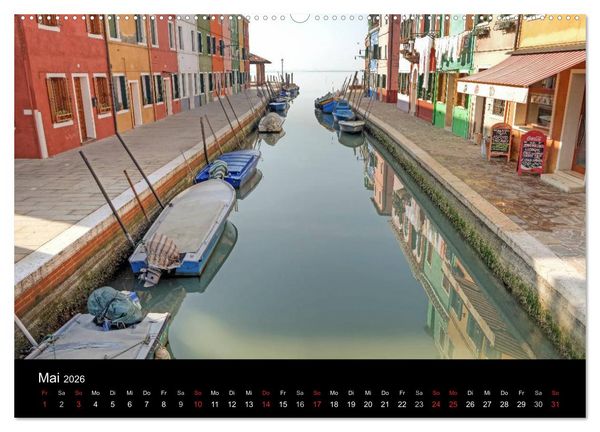 Produktbild: Die bunten H&auml;user von Burano (Wandkalender 2026 DIN A2 quer), CALVENDO Monatskalender