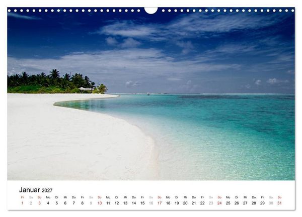 Produktbild: Malediven &ndash; Das Paradies im Indischen Ozean III (Wandkalender 2027 DIN A3 quer), CALVENDO Monatskalender