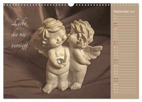Produktbild: Engel - Die Worte der Liebe (Wandkalender 2027 DIN A3 quer), CALVENDO Monatskalender
