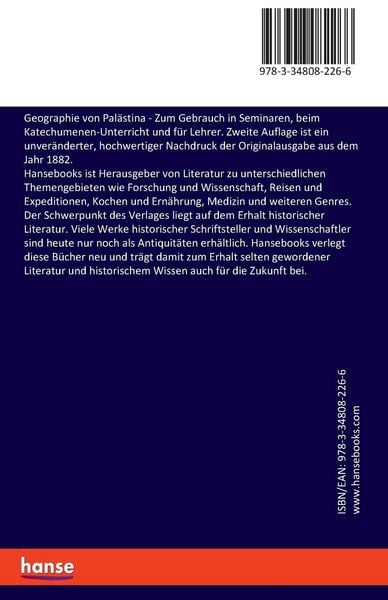 Produktbild: Geographie von Pal&auml;stina