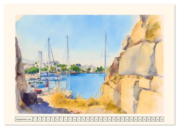 Produktbild: Dodekanes-Insel Kos (Wandkalender 2026 DIN A4 quer), CALVENDO Monatskalender