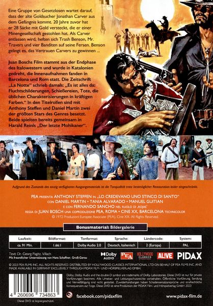 Produktbild: Zwei ausgekochte Halunken (La caza del oro) / Explosiver Italowestern mit zwei der gr&ouml;&szlig;ten Stars des Genres (Pidax Western-Klassiker)