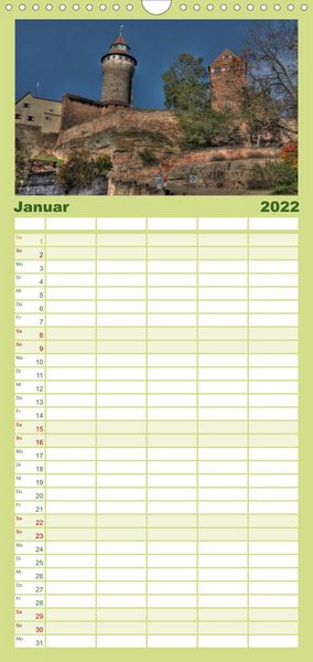 Produktbild: Familienplaner Meine Stadt N&uuml;rnberg (Wandkalender 2022 , 21 cm x 45 cm, hoch)