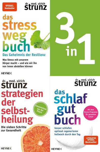 Produktbild: Selfcare-3in1-Bundle: Stress-weg-Buch, Schlaf-gut-Buch, Strategien der Selbstheilung