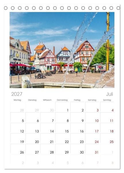 Produktbild: Tischplaner 2027 - Seligenstadt - Die Stadt mit Geschichte und Flair (A5 Tischkalender zum Aufstellen) CALVENDO