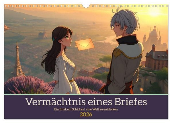 Produktbild: Verm&auml;chtnis eines Briefes (Wandkalender 2026 DIN A3 quer), CALVENDO Monatskalender