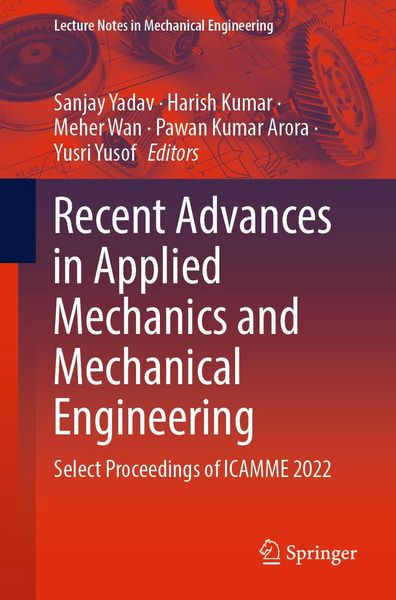 Produktbild: Recent Advances in Applied Mechanics and Mechanical Engineering