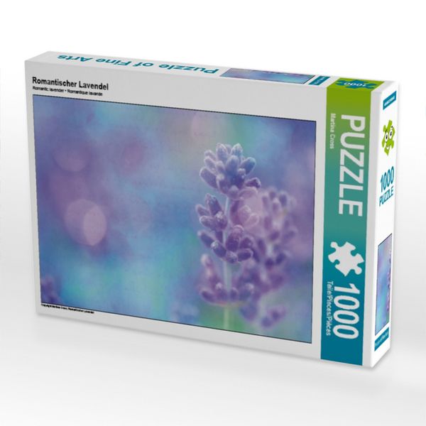 CALVENDO Puzzle Romantischer Lavendel | 1000 Teile Lege-Größe 64x48cm Foto-Puzzle für glückliche Stunden