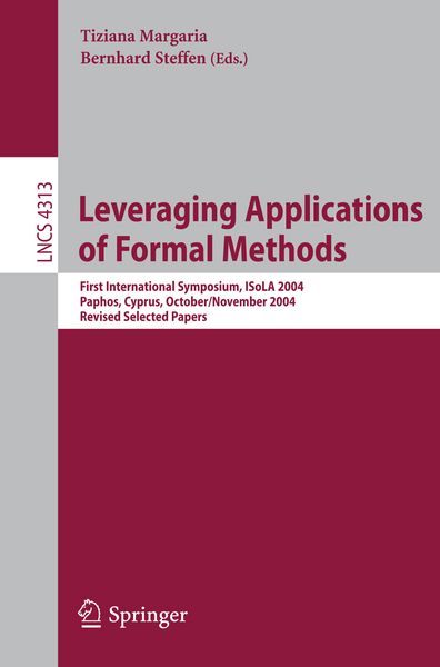 Produktbild: Leveraging Applications of Formal Methods
