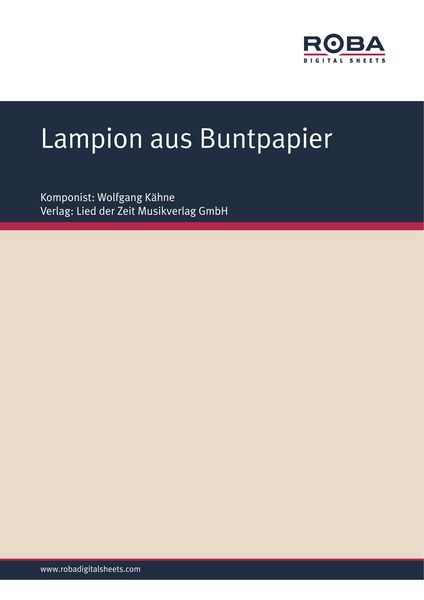 Produktbild: Lampion aus Buntpapier