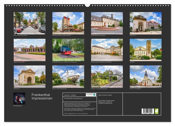 Produktbild: Frankenthal Impressionen (Wandkalender 2026 DIN A2 quer), CALVENDO Monatskalender
