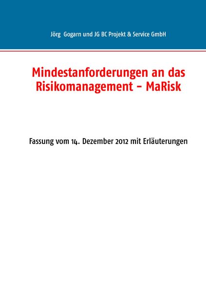 Produktbild: Mindestanforderungen an das Risikomanagement - MaRisk
