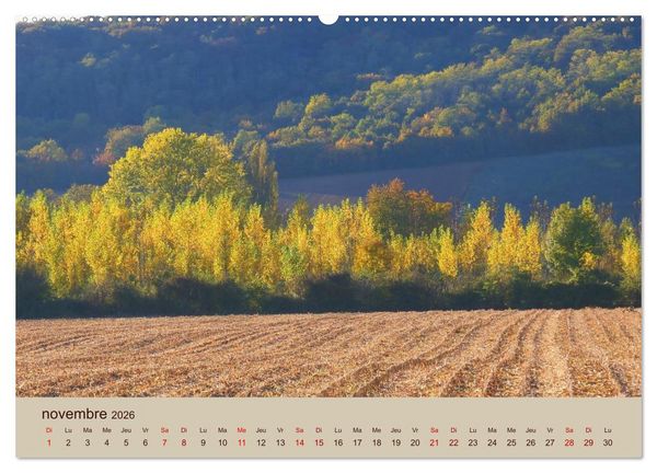 Produktbild: Paysages de l'Yonne (Calendrier mural 2026 DIN A2 vertical) calendrier de bureau