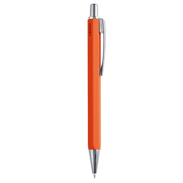 Produktbild: Kugelschreiber gl&auml;nzend neon orange