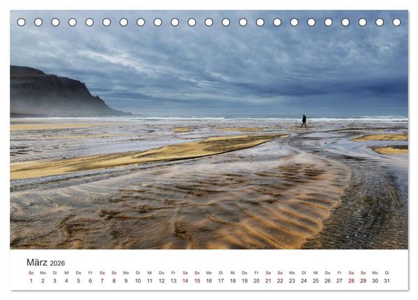 Produktbild: Landschaftstr&auml;ume in den Westfjorden (Tischkalender 2026 DIN A5 quer), CALVENDO Monatskalender