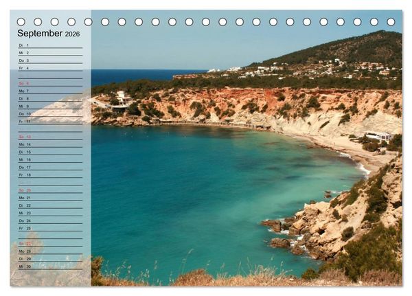 Produktbild: Zauberhaftes Ibiza - Terminplaner (Tischkalender 2026 DIN A5 quer), CALVENDO Monatskalender