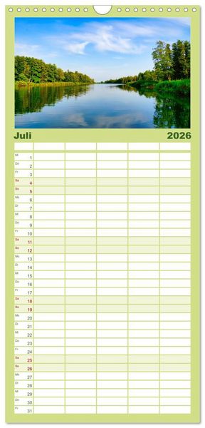 Produktbild: Familienplaner 2026 - Anklam und Umgebung mit 5 Spalten (Wandkalender, 21 x 45 cm) CALVENDO