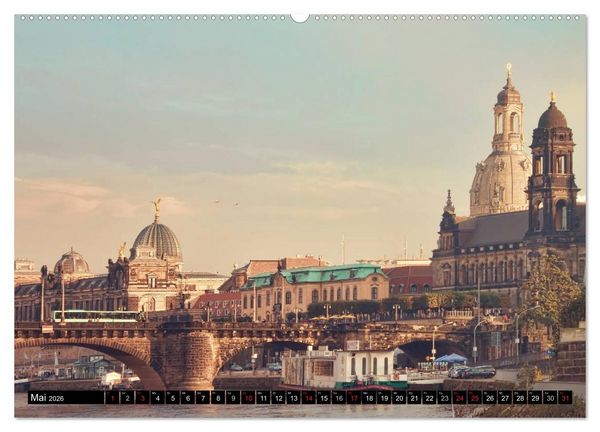 Produktbild: Dresden Die Perle an der Elbe (Wandkalender 2026 DIN A2 quer), CALVENDO Monatskalender