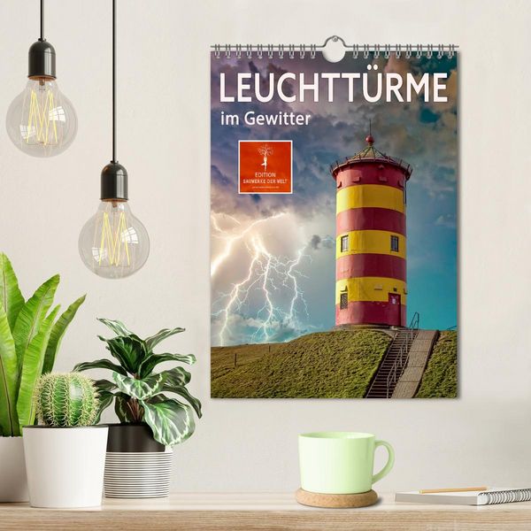 Produktbild: Leuchtt&uuml;rme im Gewitter (Wandkalender 2026 DIN A4 hoch), CALVENDO Monatskalender