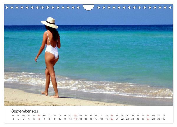 Produktbild: Meeres-Lust - Strandnixen in Kuba (Wandkalender 2026 DIN A4 quer), CALVENDO Monatskalender