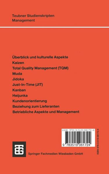 Produktbild: Grundgedanken der Lean Production