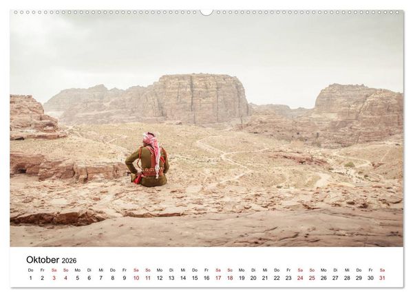 Produktbild: Reiseland Jordanien (Wandkalender 2026 DIN A2 quer), CALVENDO Monatskalender
