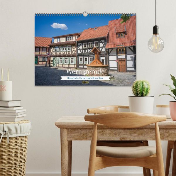 Produktbild: Wernigerode - Historische Fachwerkstadt am Harz (Wandkalender 2026 DIN A3 quer), CALVENDO Monatskalender