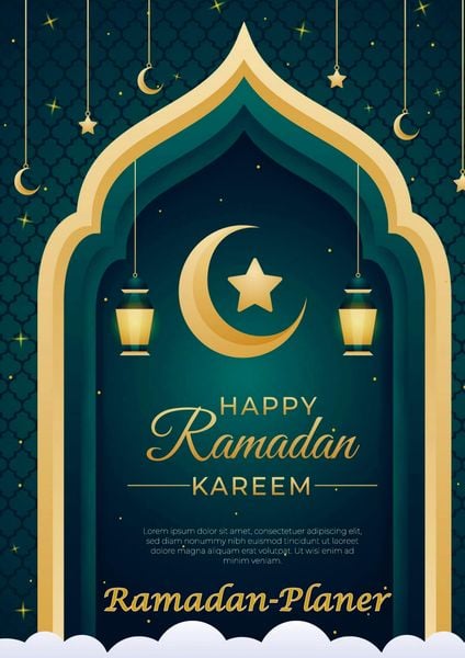 Produktbild: RAMADAN Planer f&uuml;r 30 Tage Ramadan mit Gebet, Fasten, Quran Tracker, etc.