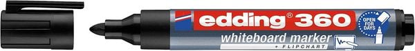 Produktbild: Edding 360 Whiteboardmarker A8 schwarz Rundspitze 1,5-3 mm