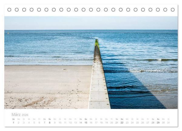 Produktbild: Einfach Borkum (Tischkalender 2026 DIN A5 quer), CALVENDO Monatskalender