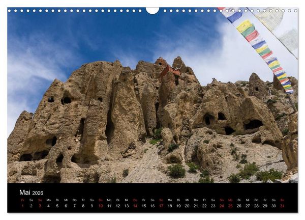 Produktbild: MUSTANG - das verborgene K&ouml;nigreich im Himalaya (Wandkalender 2026 DIN A3 quer), CALVENDO Monatskalender