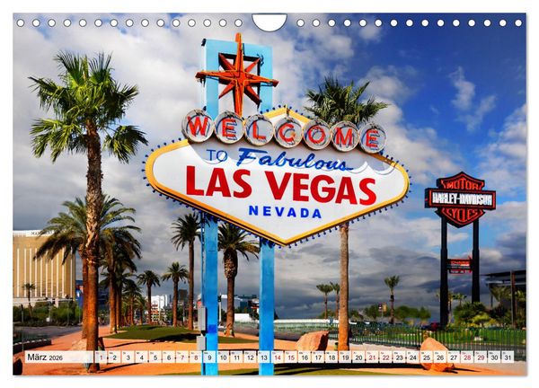Produktbild: Las Vegas, Stadt der wahr gewordenen Tr&auml;ume (Wandkalender 2026 DIN A4 quer), CALVENDO Monatskalender